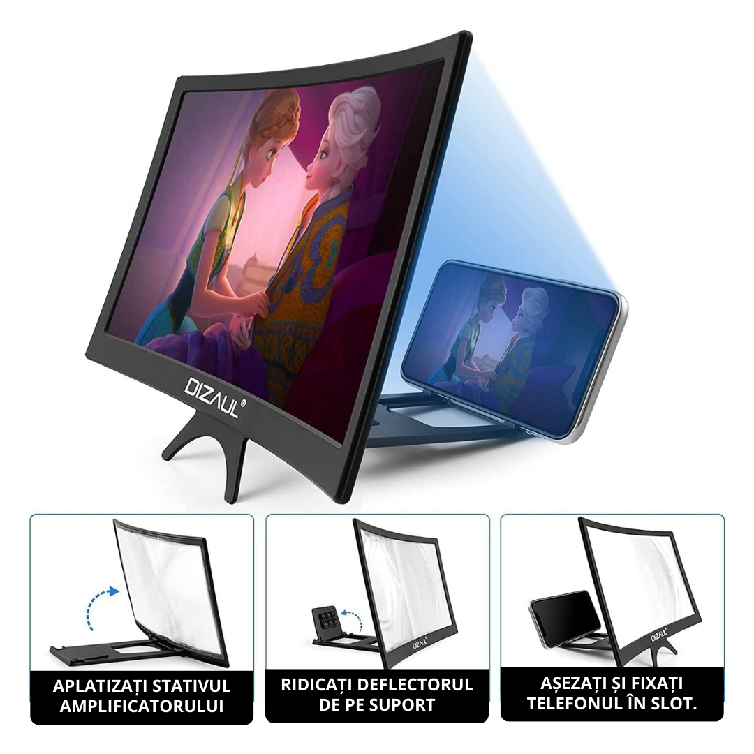 Amplificator pentru ecran curbat