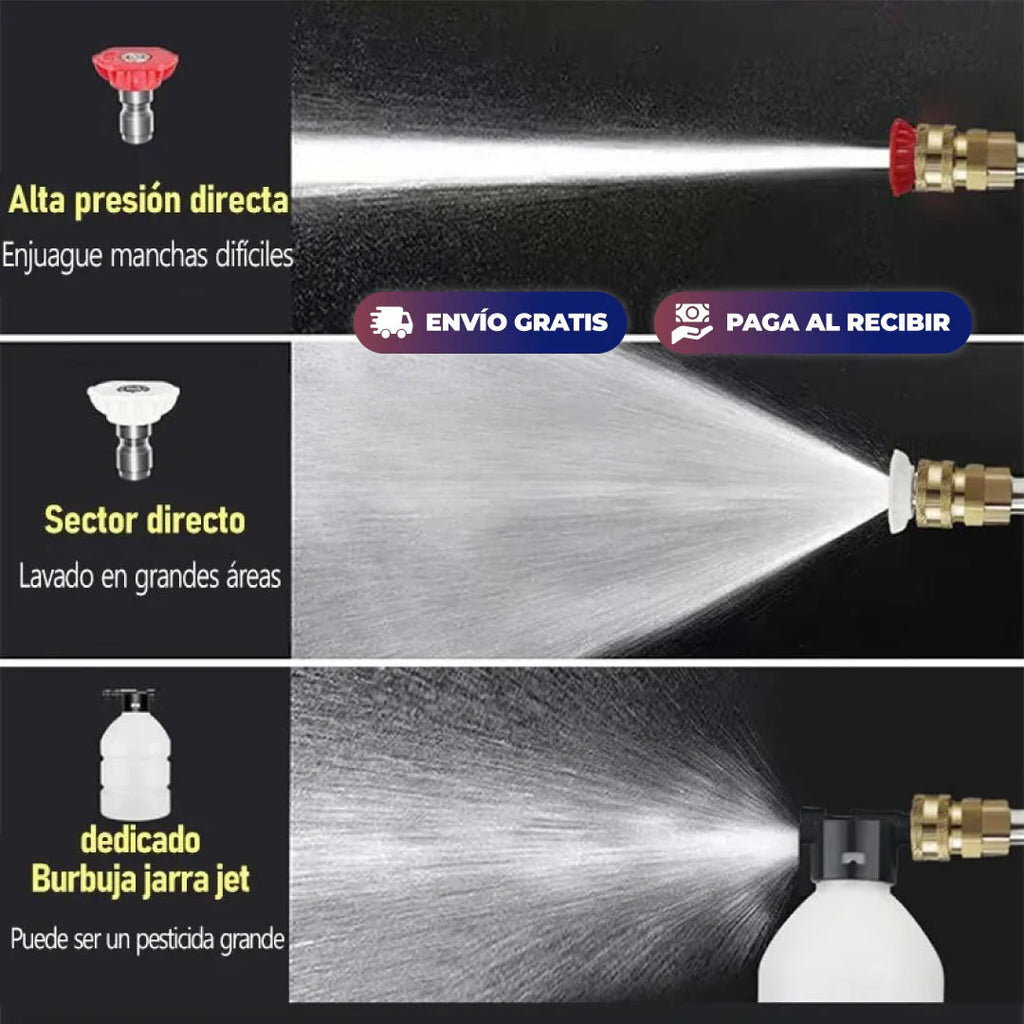 WaterJet™ - Aparat de Spălat cu Presiune + Geantă + Baterie EXTRA GRATUITĂ