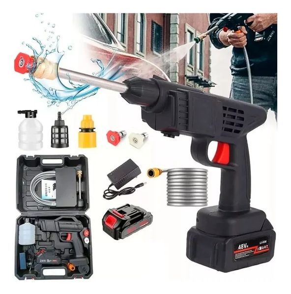 WaterJet™ - Aparat de Spălat cu Presiune + Geantă + Baterie EXTRA GRATUITĂ