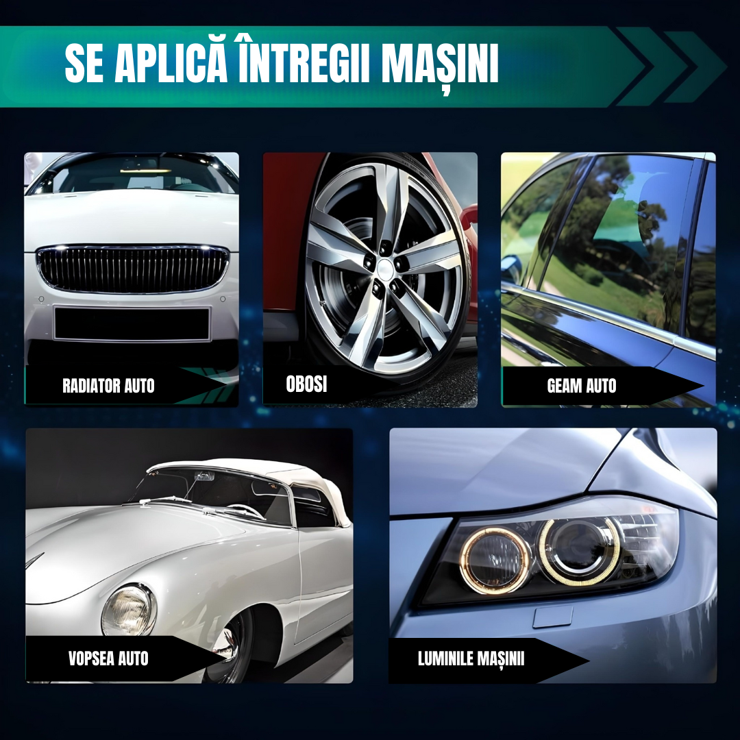 Ceară spray protectoare și reparatoare de zgârieturi 2x1