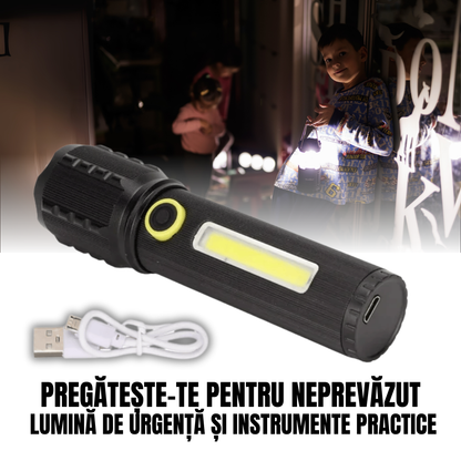 Kit Lanternă Tactică cu Laser GERMANĂ + Cutie + Baterie Extra Gratuită – TitanLux™