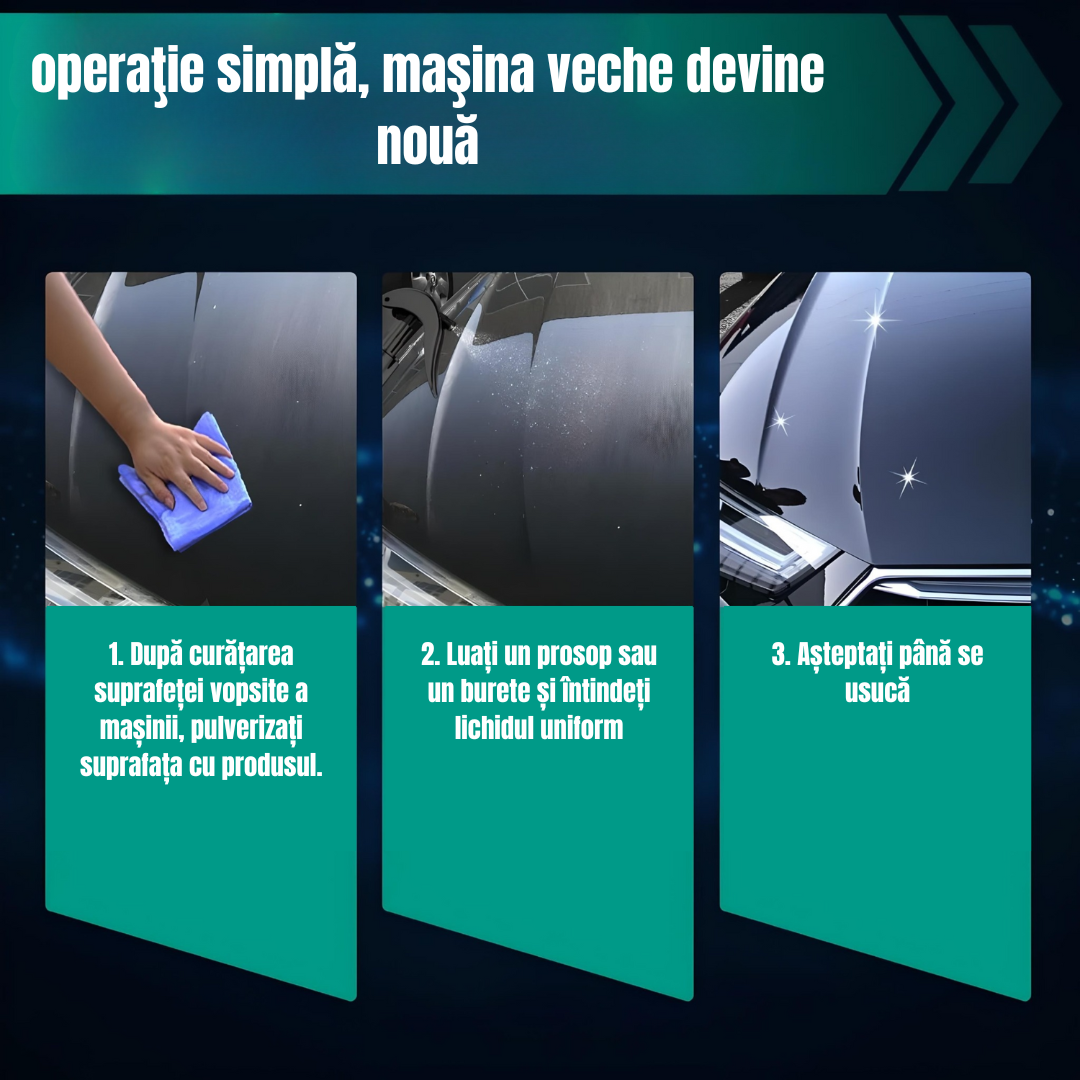 Ceară spray protectoare și reparatoare de zgârieturi 2x1