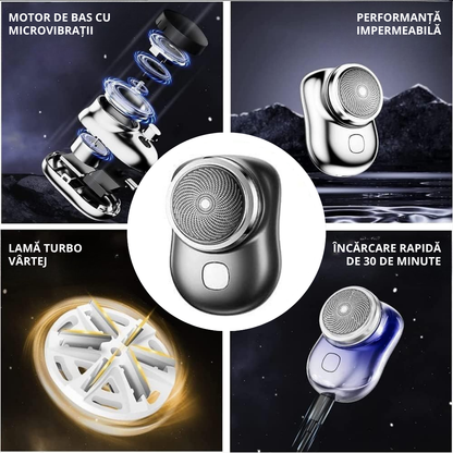 Mini bărbierit electric portabil