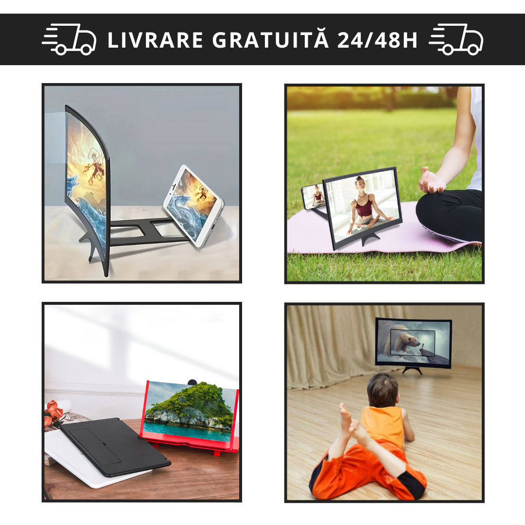 Amplificator pentru ecran curbat