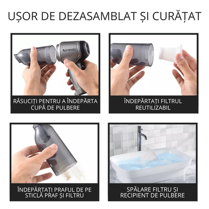 Aspirator auto portabil 3 în 1 - PowerMax