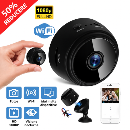 Plus Cameră Mini de Supraveghere - Micro 9™