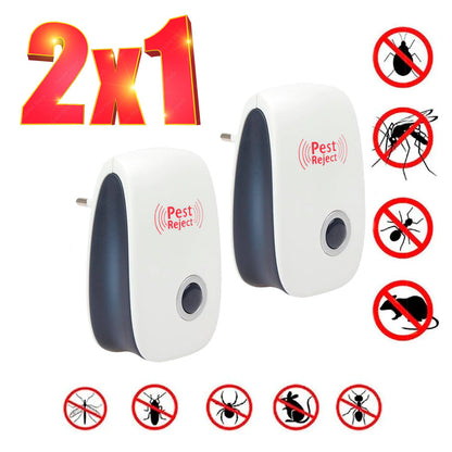 PROMO 2 LA PREȚ DE 1! - Dispozitiv Ultrasunete Antiinsecte și Rozătoare – PestReject™