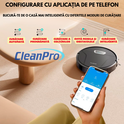 Aspirator robot inteligent 3 în 1 CleanPro™