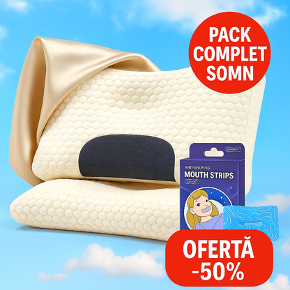 Pernă Cervicală cu Spumă cu Memorie - ViscoPro™