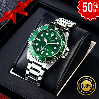 Ceas Elvețian Oruss Sterling Ascend Submarine – Verde Metalizat