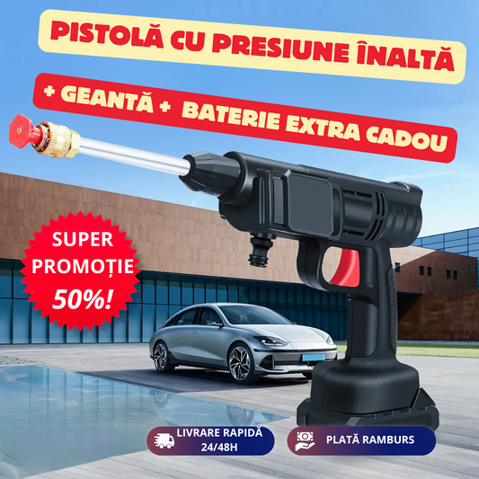 WaterJet™ -  Aparat de Spălat cu Presiune + Geantă + Baterie EXTRA GRATUITĂ