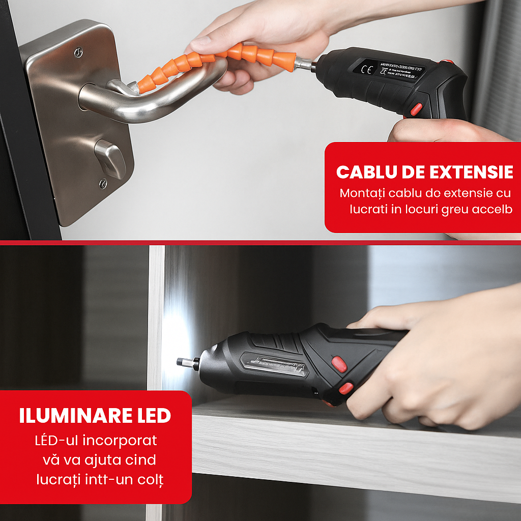 Set complet de șurubelnițe electrice Boxter™