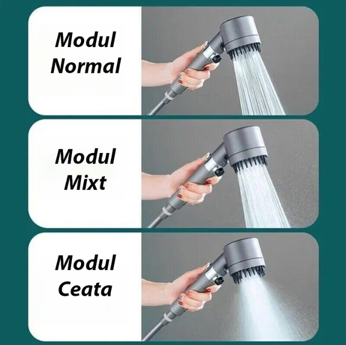 Cap de duș cu presiune înaltă + 1 filtru gratuit - AquaZen™